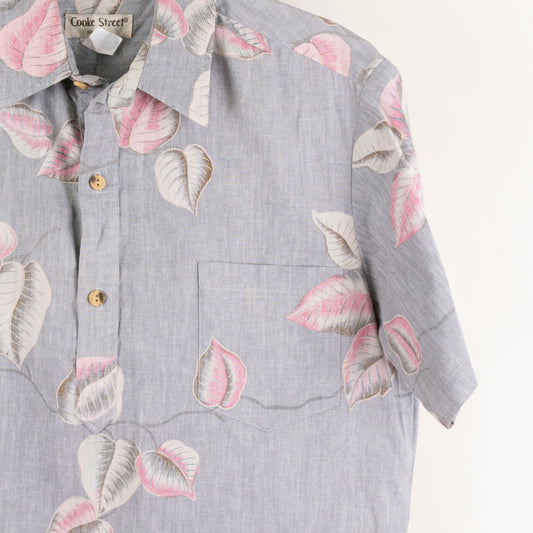 Camisa hawaiana gris (M) Cooke Street