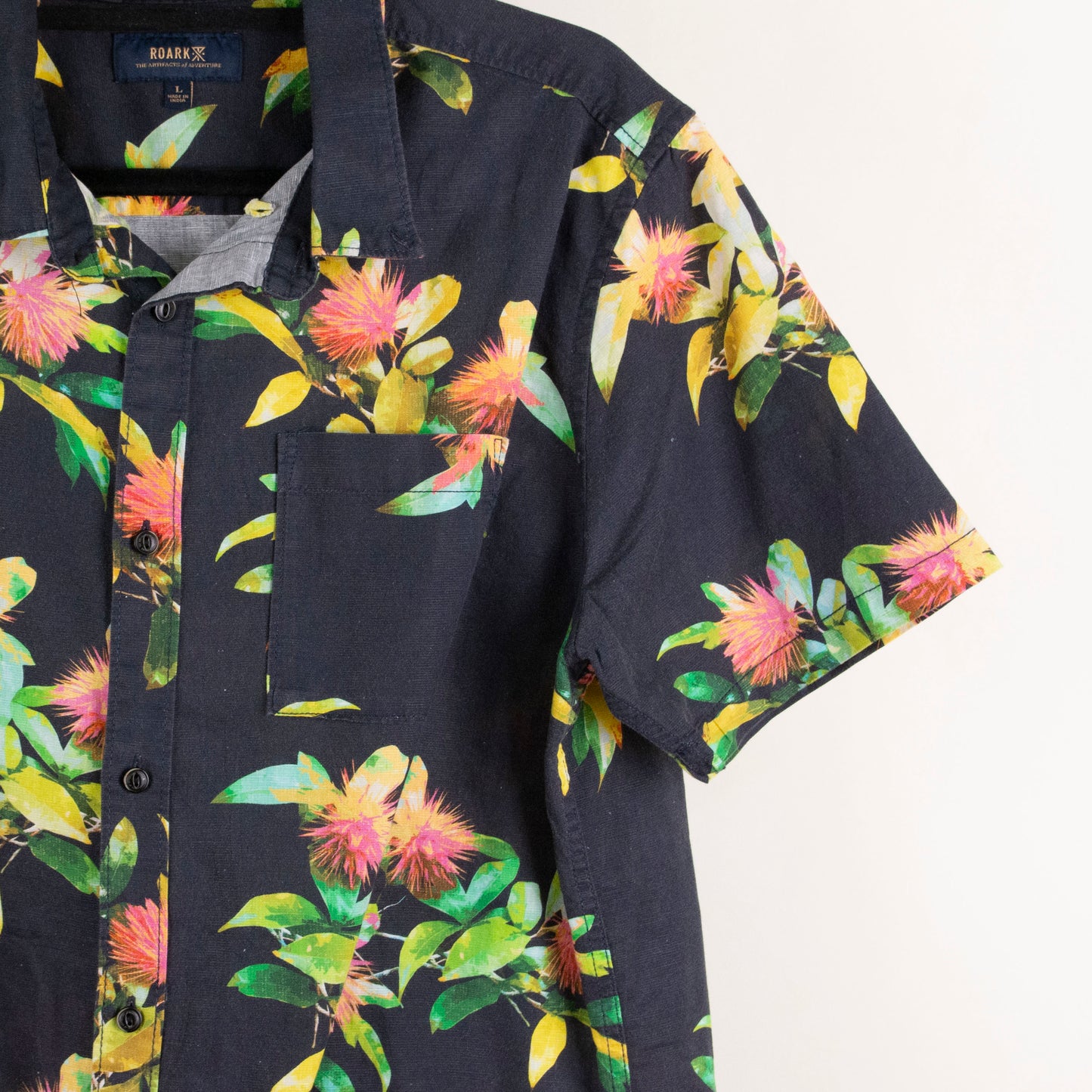 Camisa hawaiana negro (L) Roark