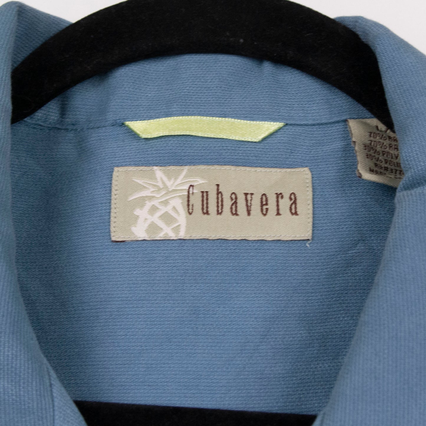 Camisa hawaiana azul (L) Cubavera