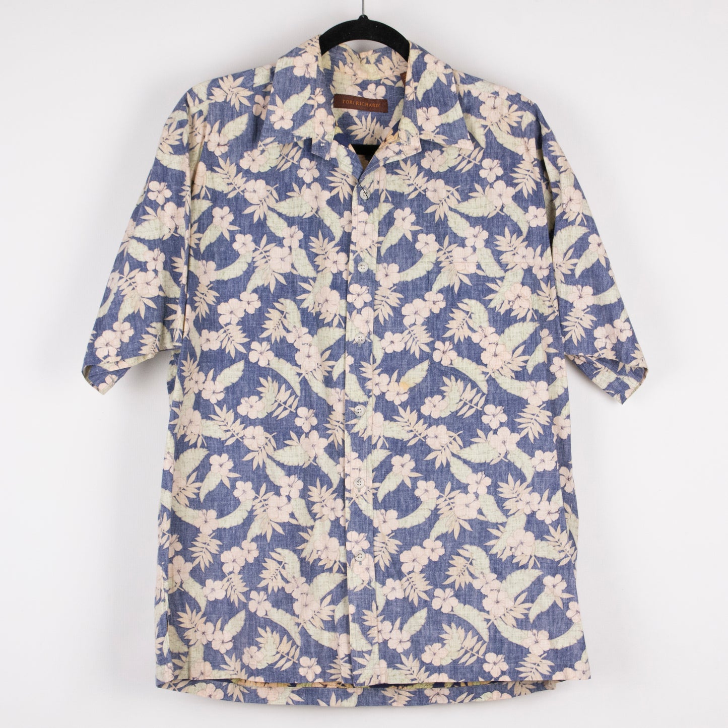 Camisa hawaiana azul (M) Tori Richard
