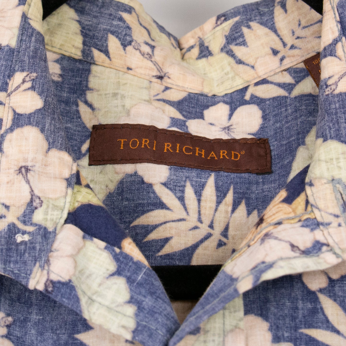 Camisa hawaiana azul (M) Tori Richard