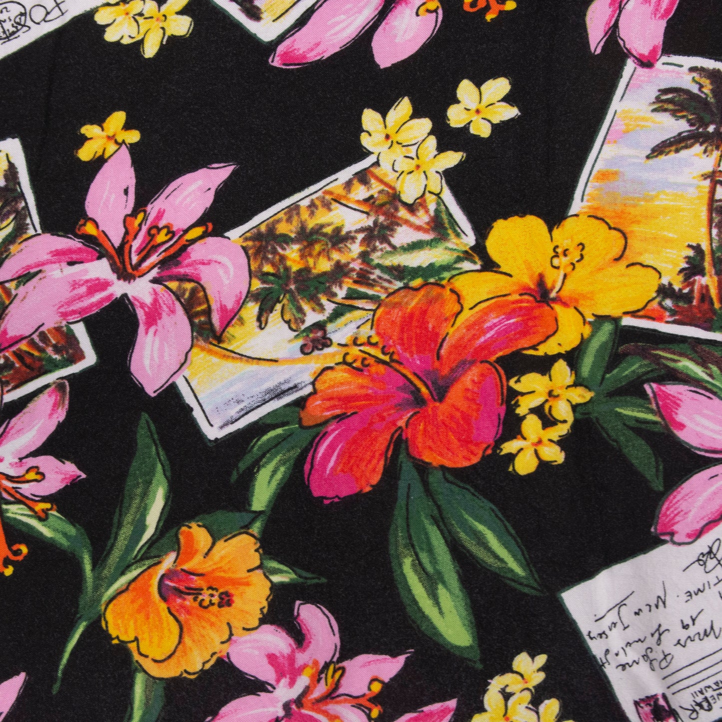 Camisa hawaiana negro (S) George