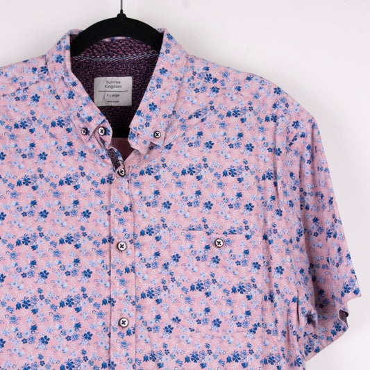 Camisa estampada rosa (XL) Sunrise Kingdom
