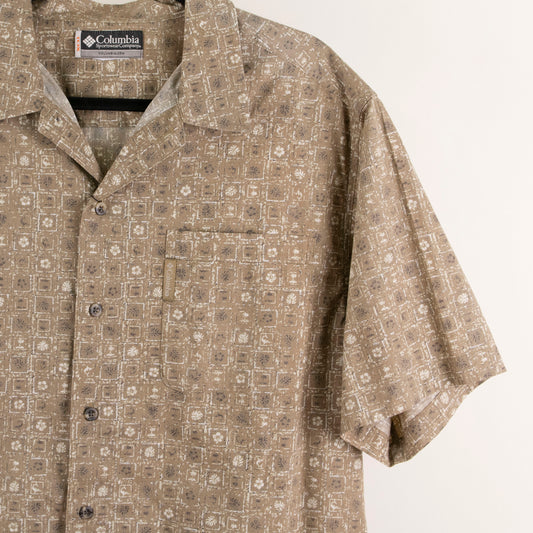 Camisa hawaiana beige (XL) Columbia