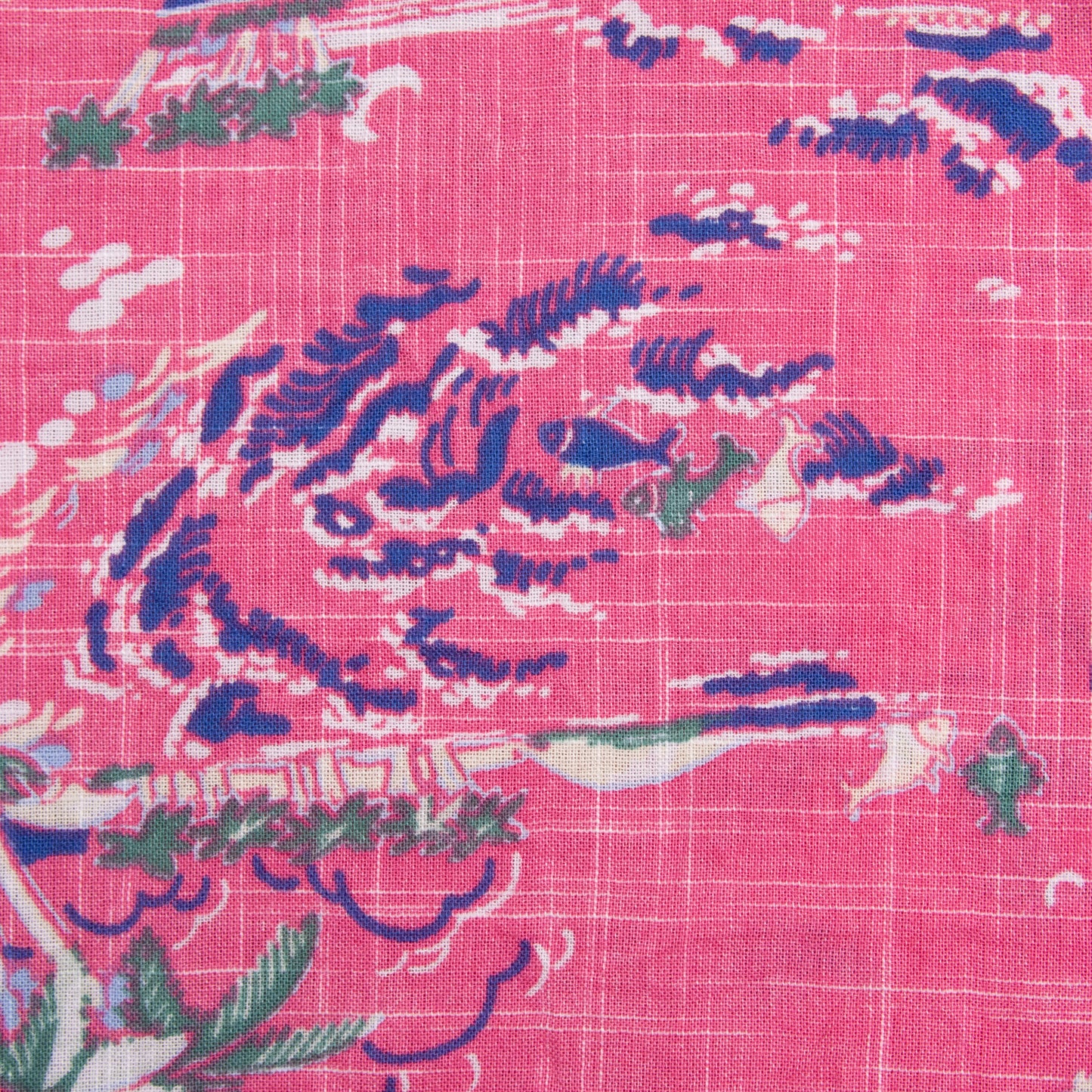 Camisa hawaiana rosa (L) Izod