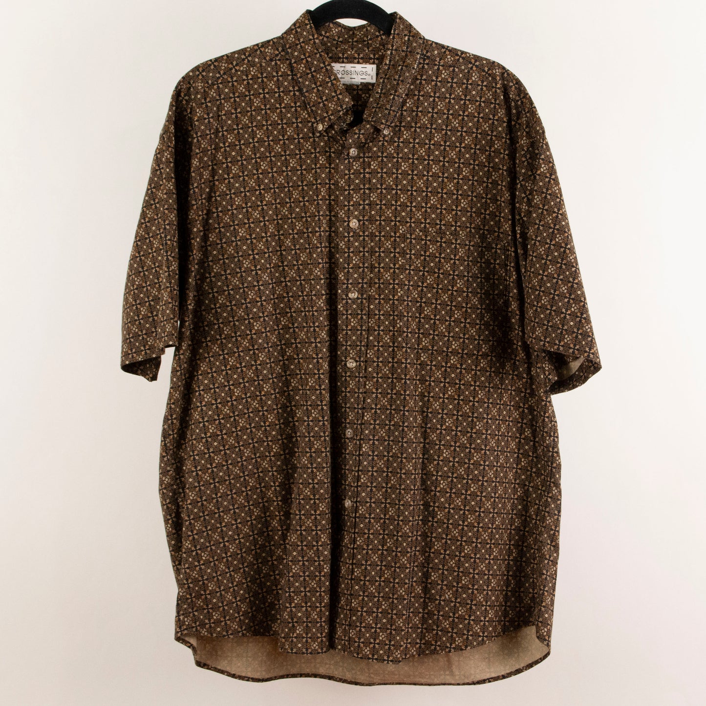 Camisa estampada marrón (XL) Crossings
