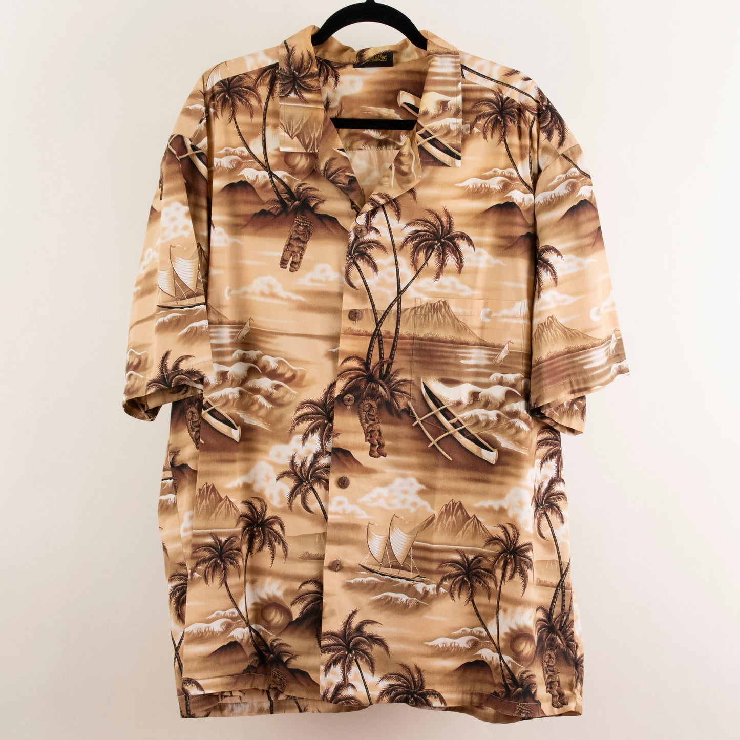 Camisa hawaiana marrón (3XL) Royal Creations