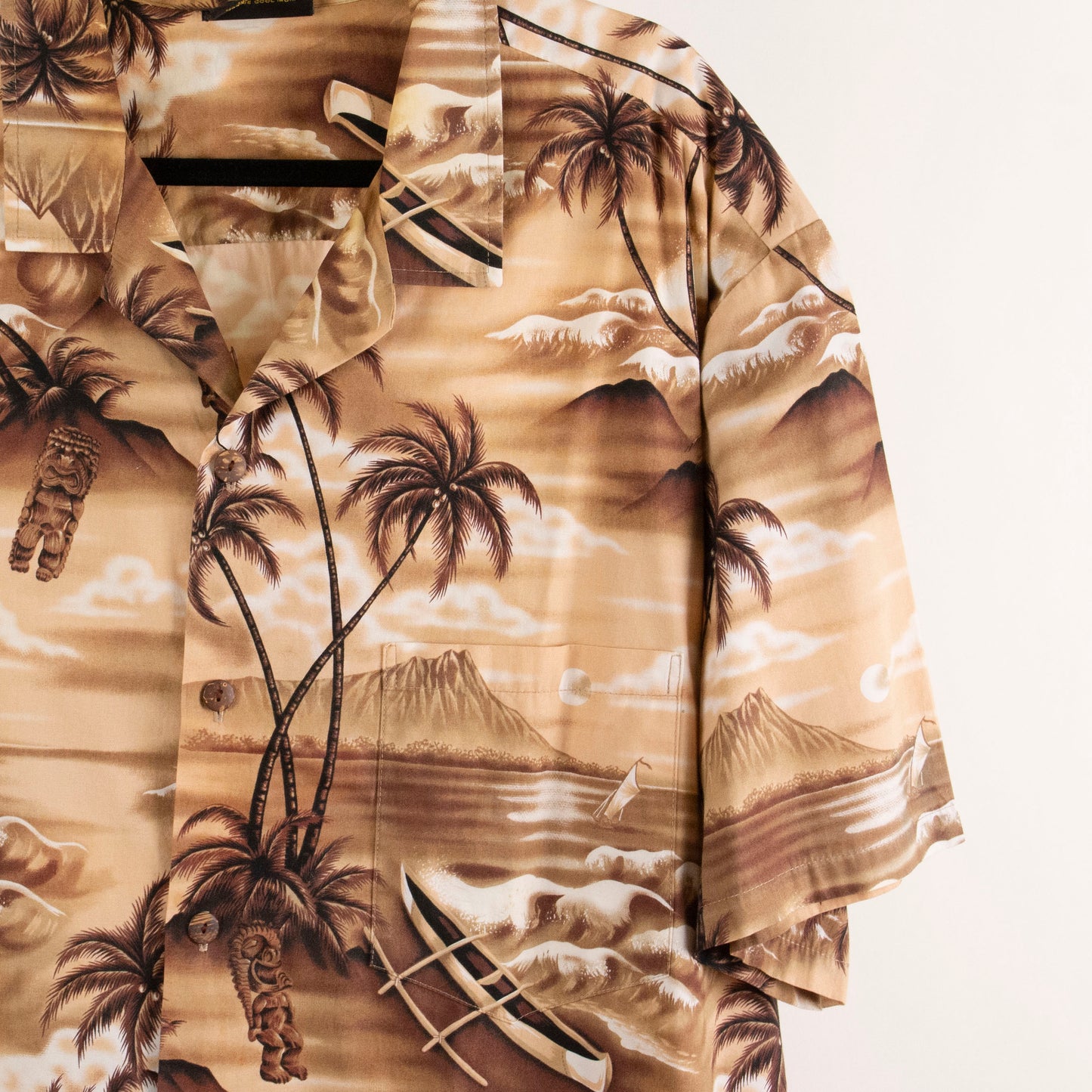 Camisa hawaiana marrón (3XL) Royal Creations
