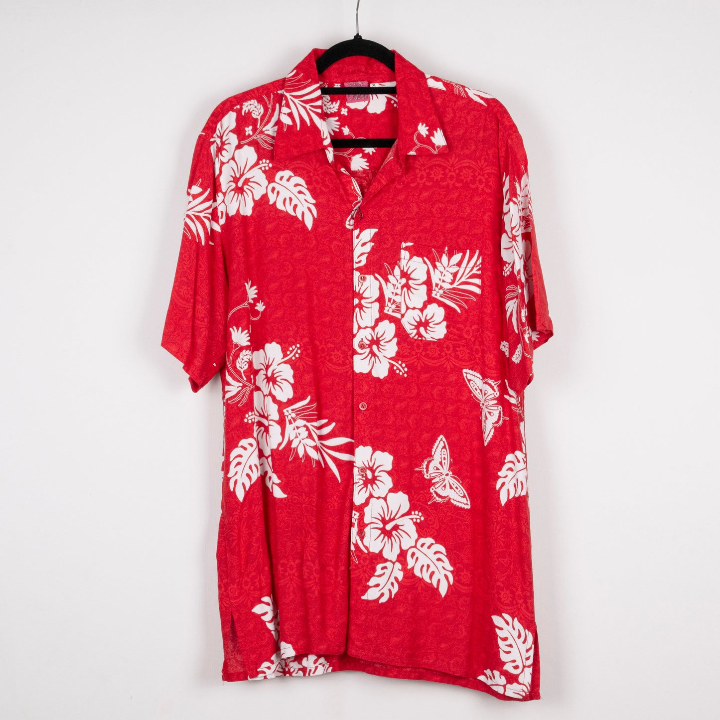 Camisa hawaiana roja (XL) Cabali