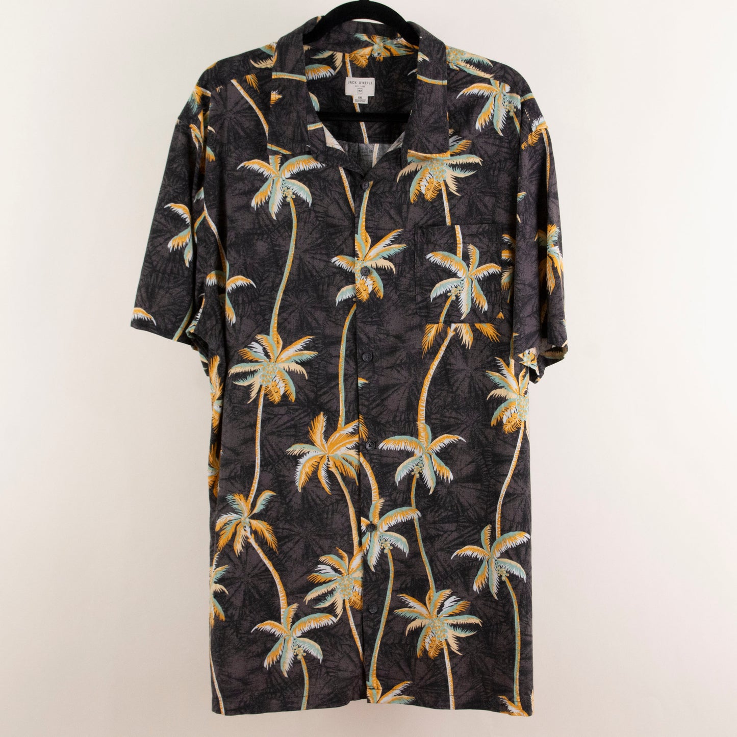 Camisa hawaiana negro (2XL) Jack O'Neill