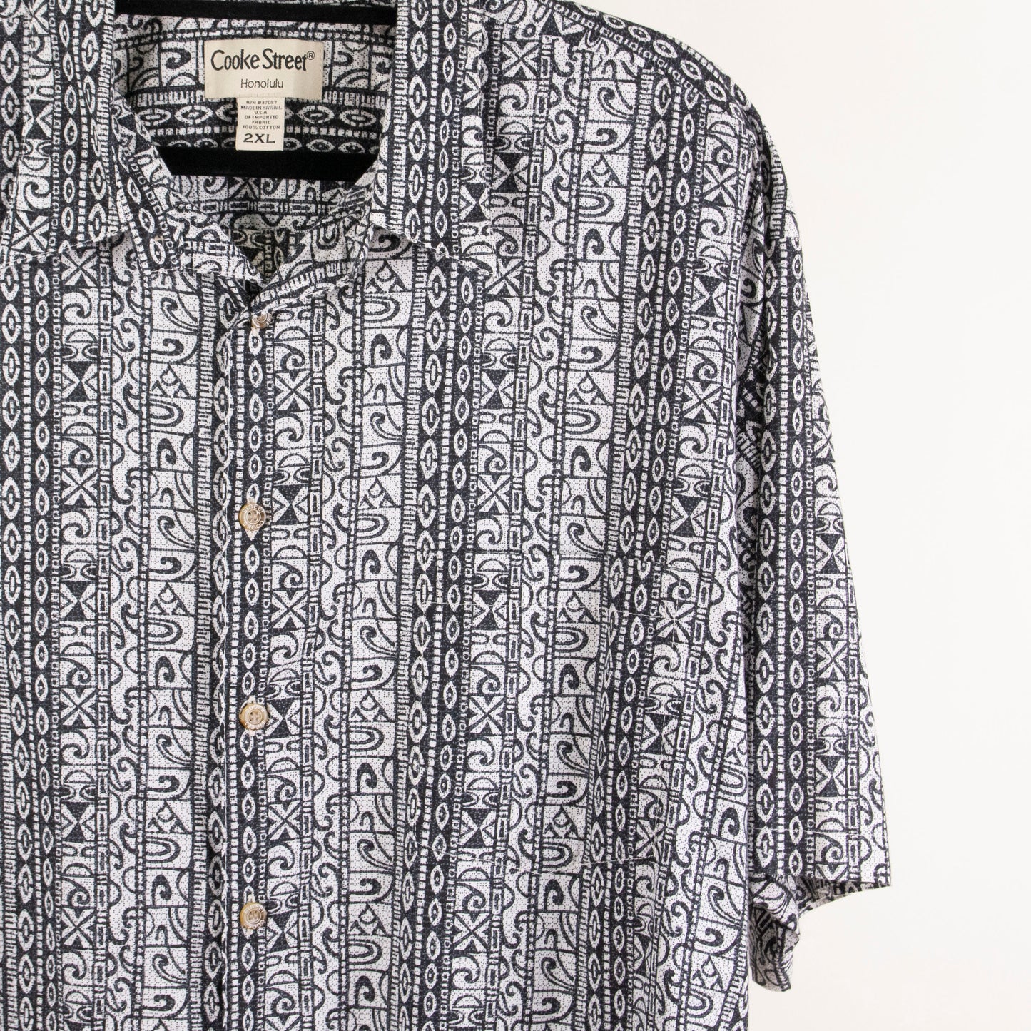 Camisa estampada blanco (2XL) Cooke Street