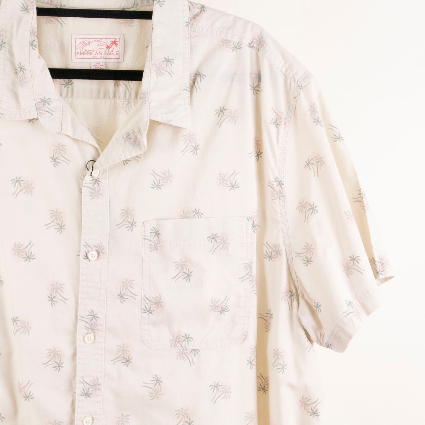 Camisa hawaiana beige (3XL) American Eagle