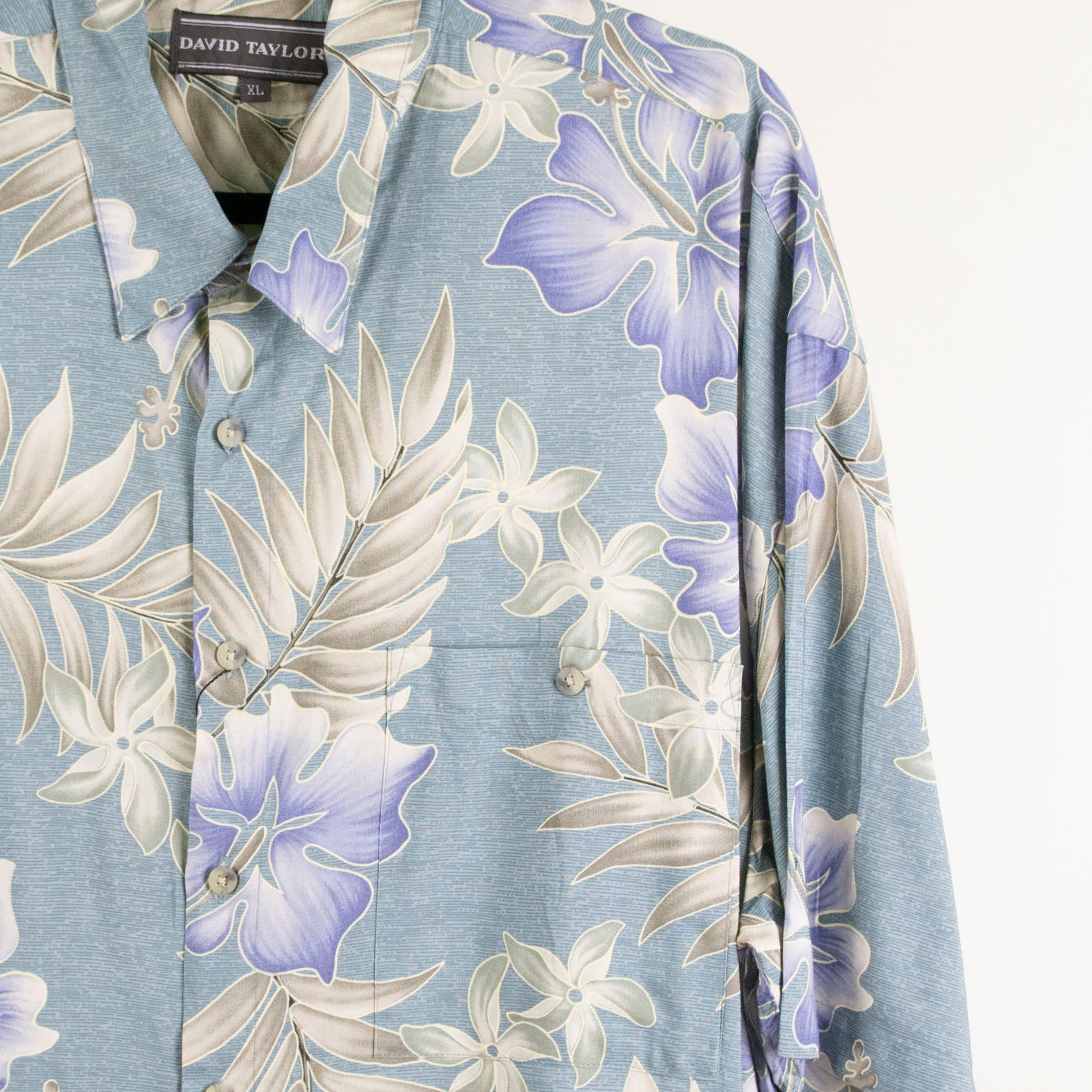 Camisa hawaiana azul (XL) David Taylor