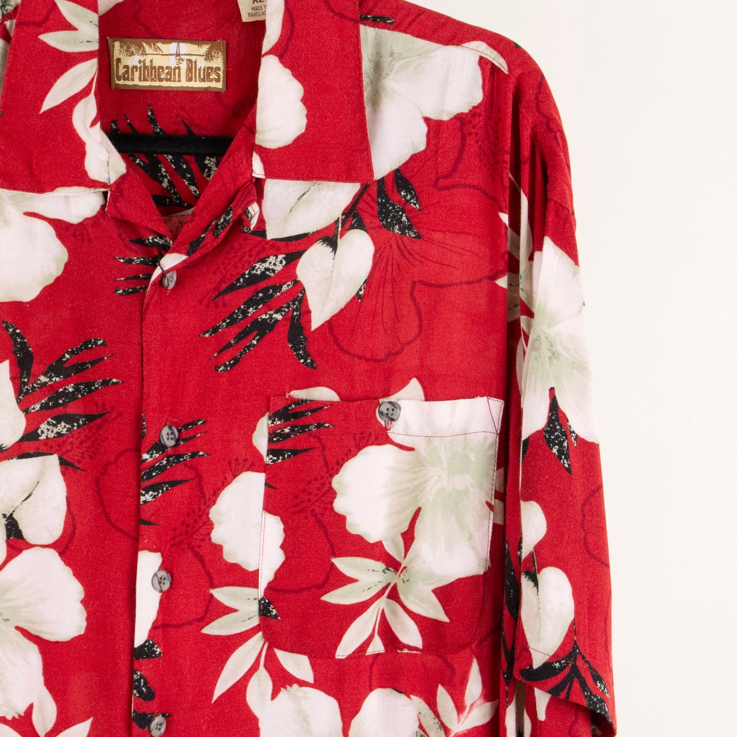Camisa hawaiana rojo (XL) Caribbean Blues