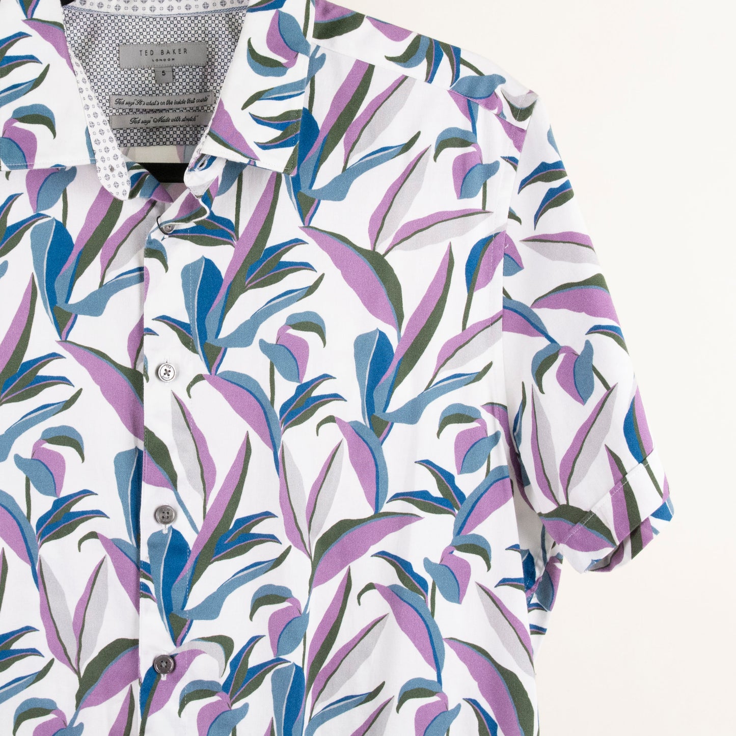 Camisa estampada blanco (M) Ted Baker