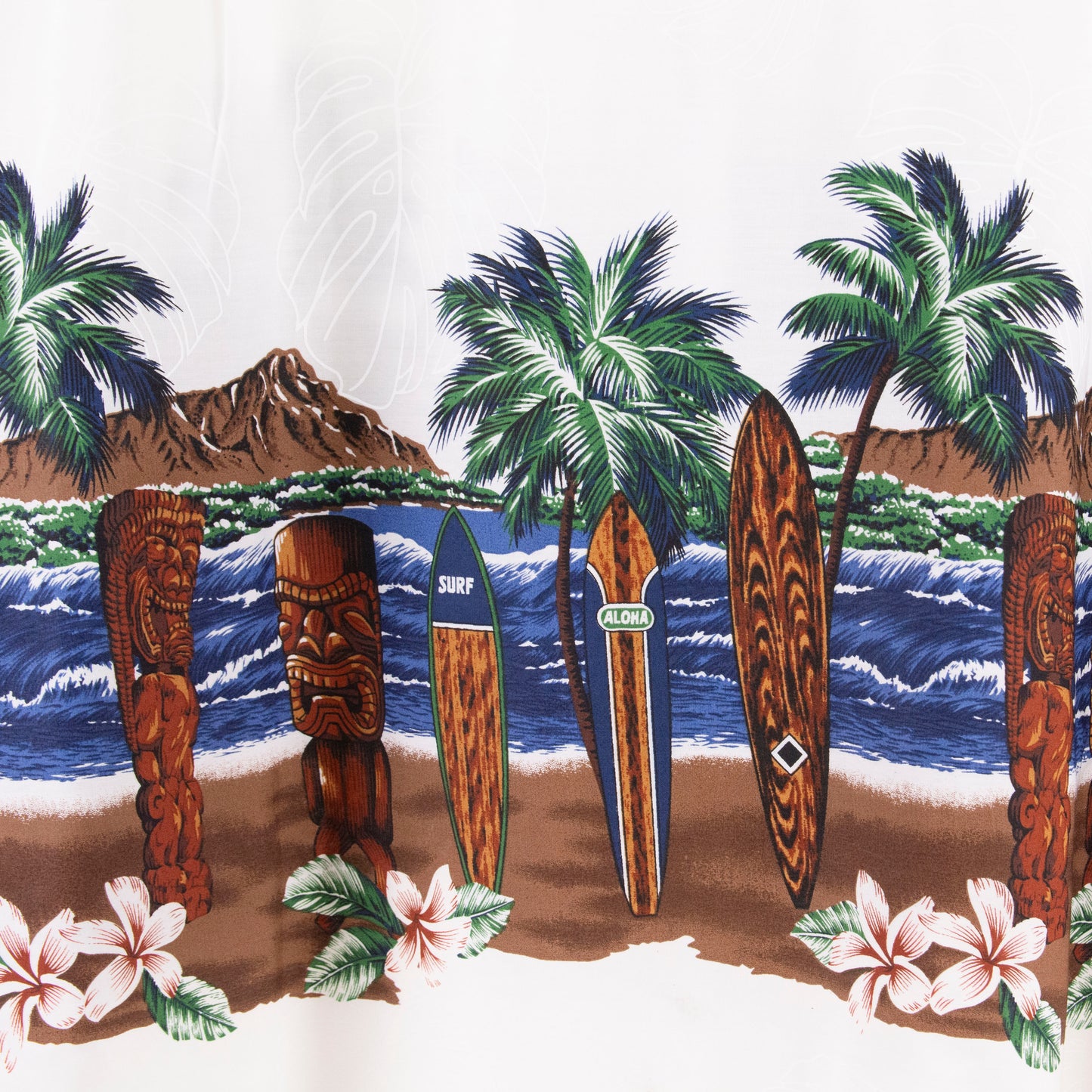 Camisa hawaiana blanco (2XL) Favant