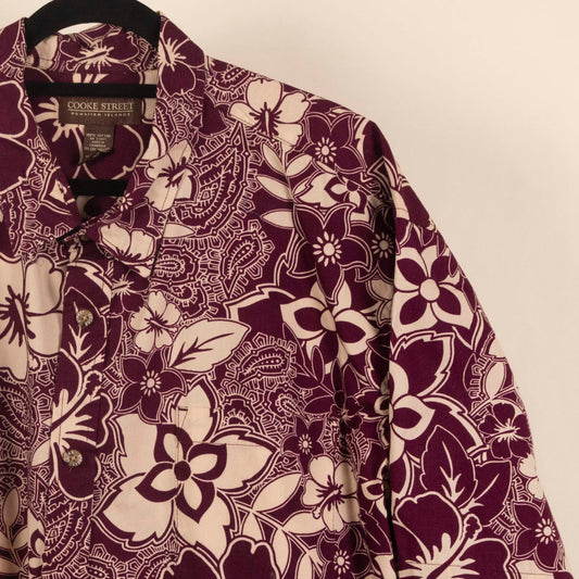 Camisa Estampada Rojo (2XL) Cooke Street