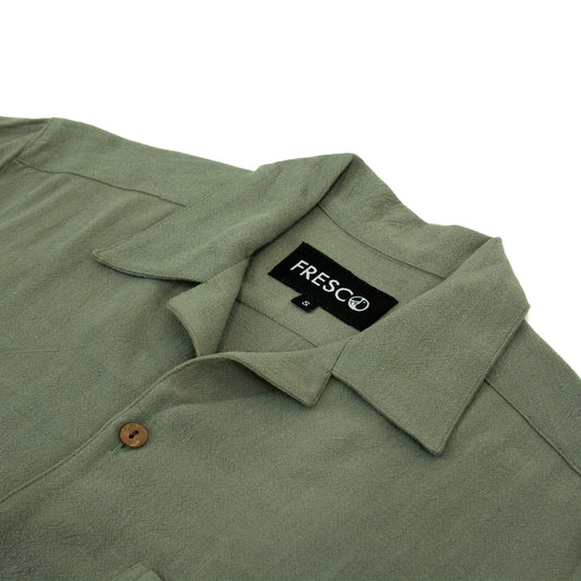 Camisa casual verde