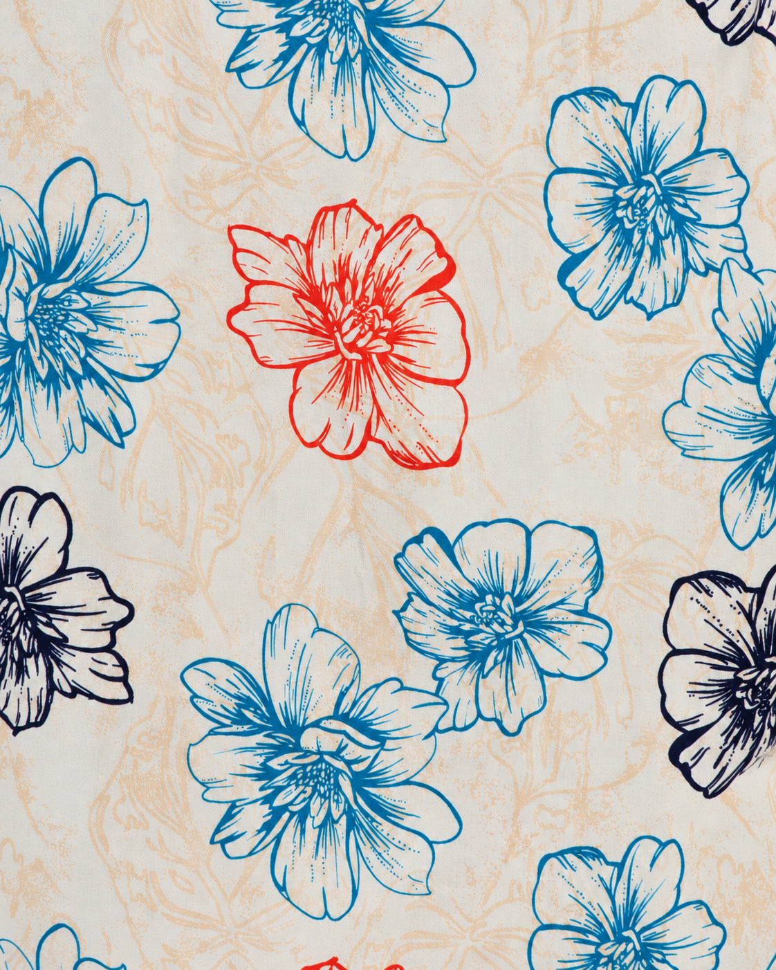 Camisa hawaiana beige (L) Fresco Lab