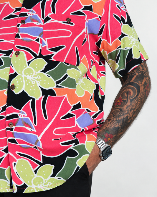 Camisa hawaiana multicolor (L) Fresco Lab