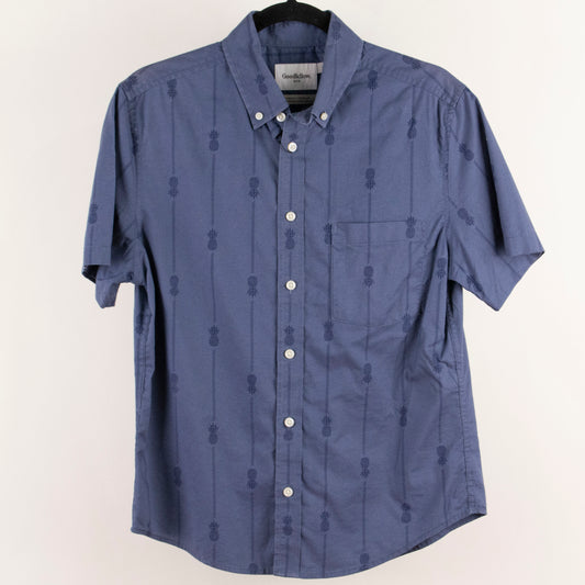 Camisa estampada azul (S) Goodfellow