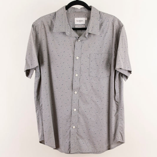 Camisa estampada gris (L) Goodfellow