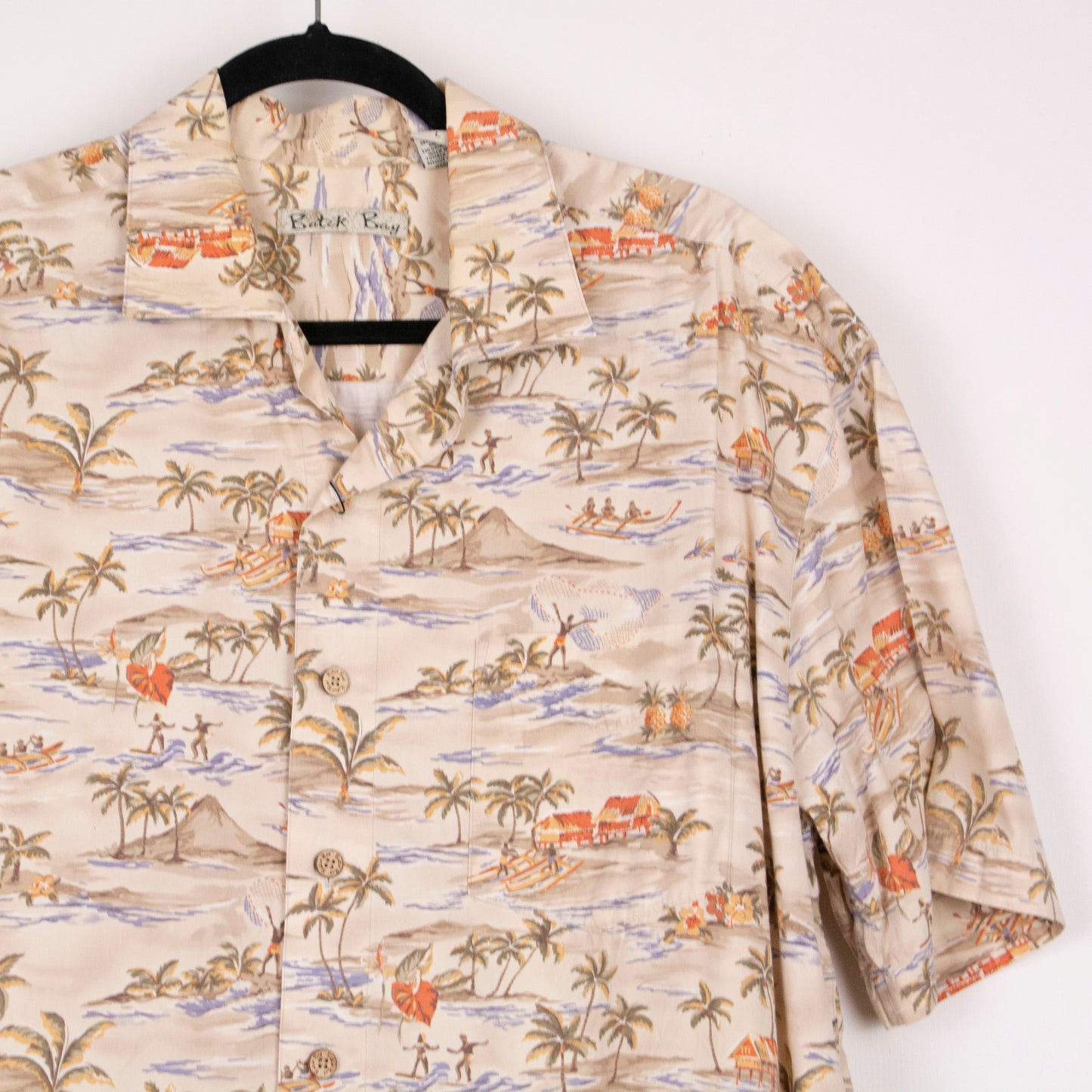 Camisa hawaiana beige (L) Batik Bay