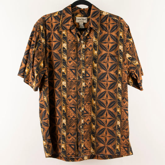 Camisa estampada marrón (M) Cooke Street