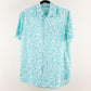 Camisa estampada azul (XS) Amazon essentials