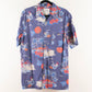 Camisa hawaiana azul (M) ST John's Bay