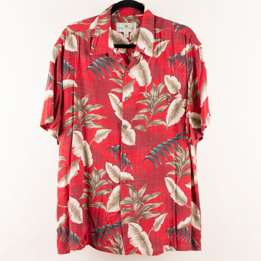 Camisa hawaiana rojo (L) Island Shores