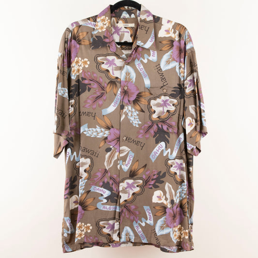 Camisa hawaiana marrón (L) Campia