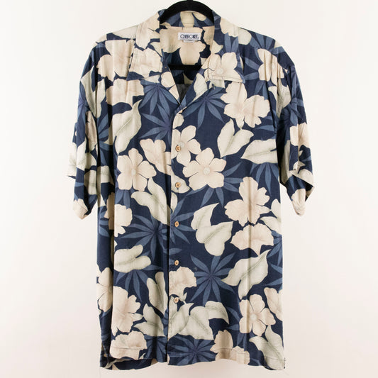 Camisa hawaiana azul marino (2XL) Cherokee