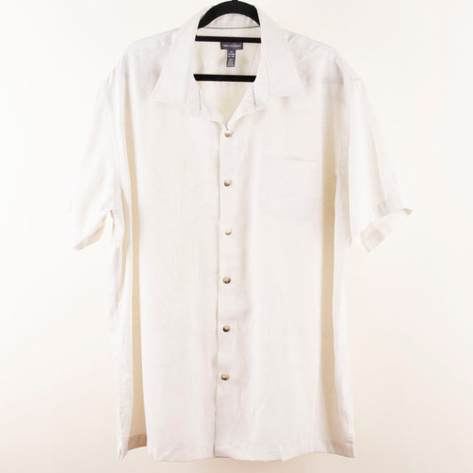 Camisa estampada blanco (2XL) Van Heusen