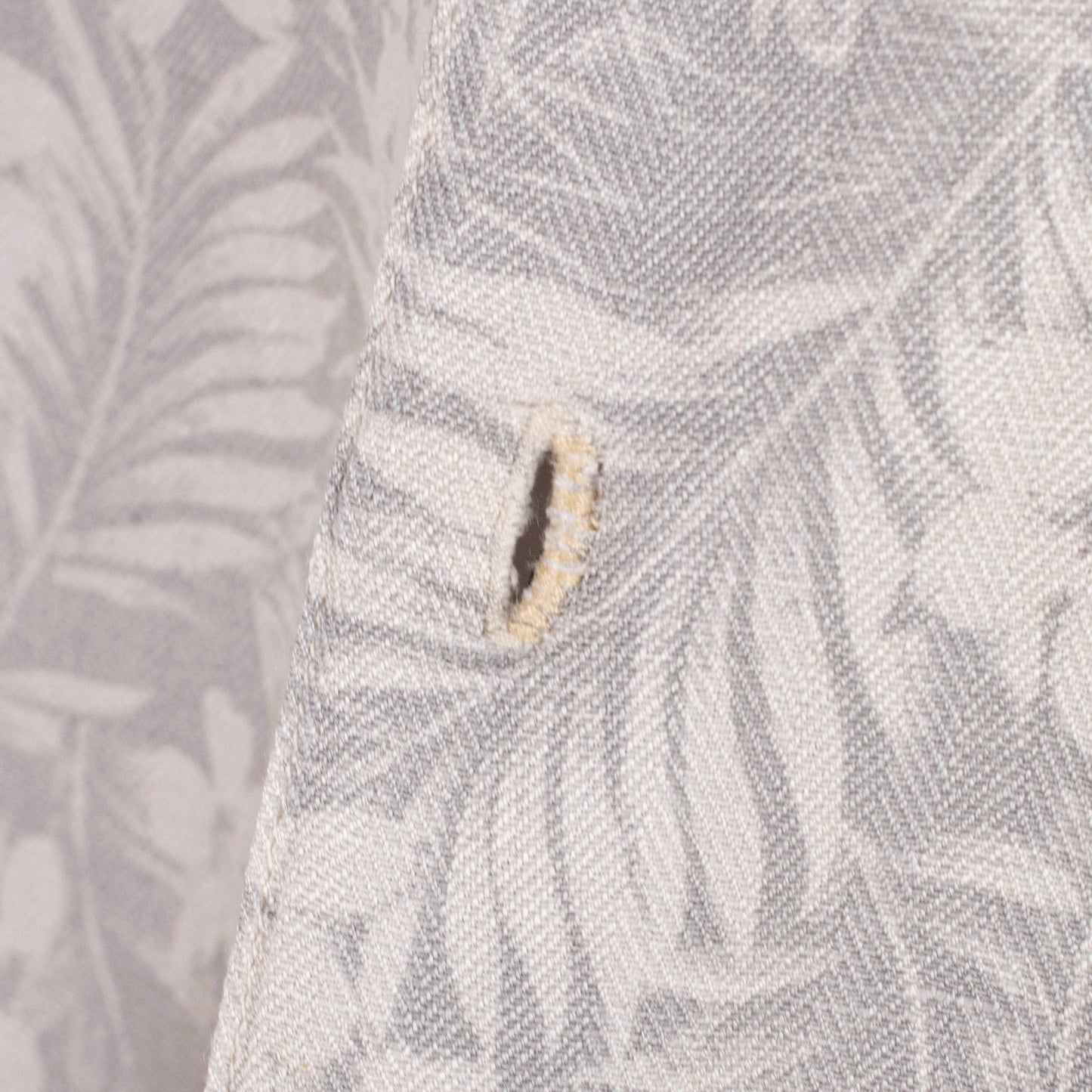 Camisa hawaiana gris (M) Vintage Silk