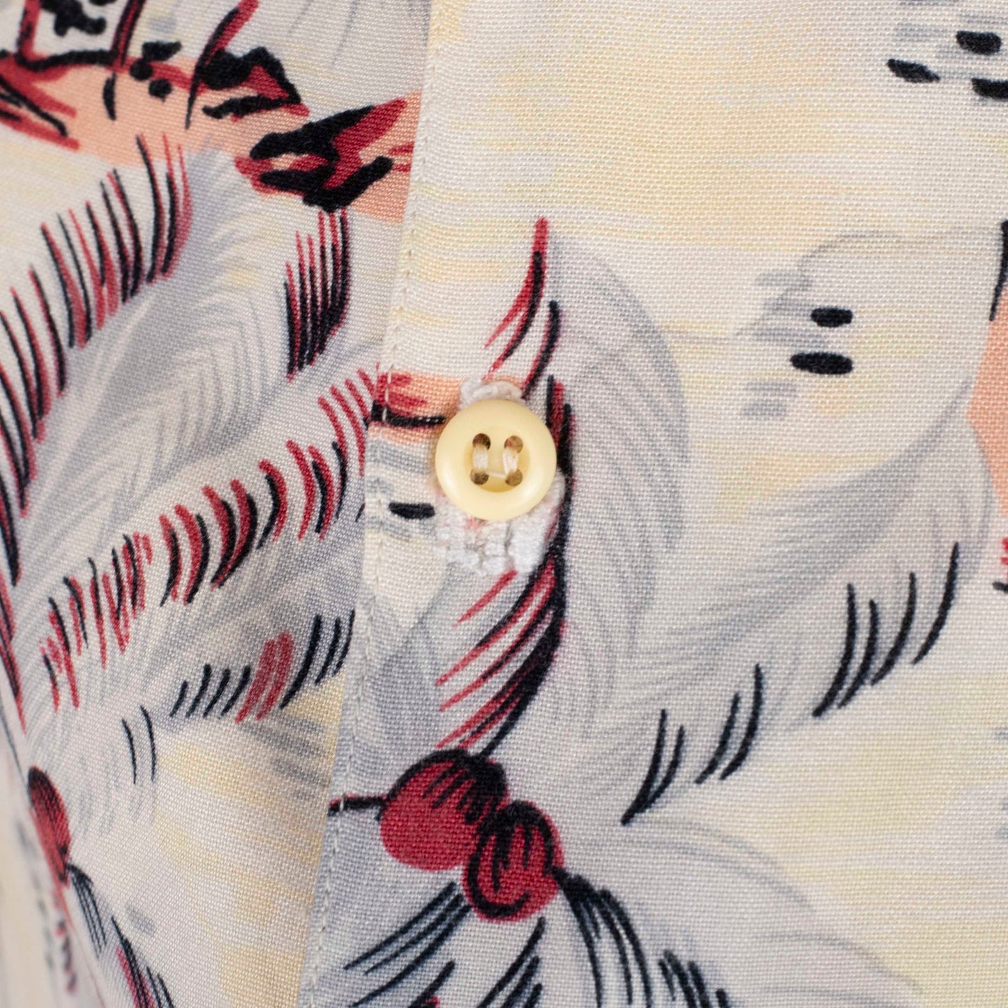 Camisa hawaiana beige (S) French Connection