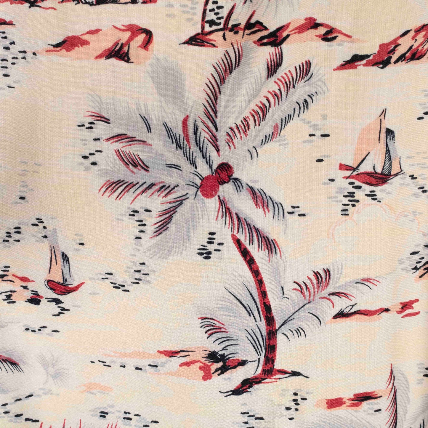 Camisa hawaiana beige (S) French Connection