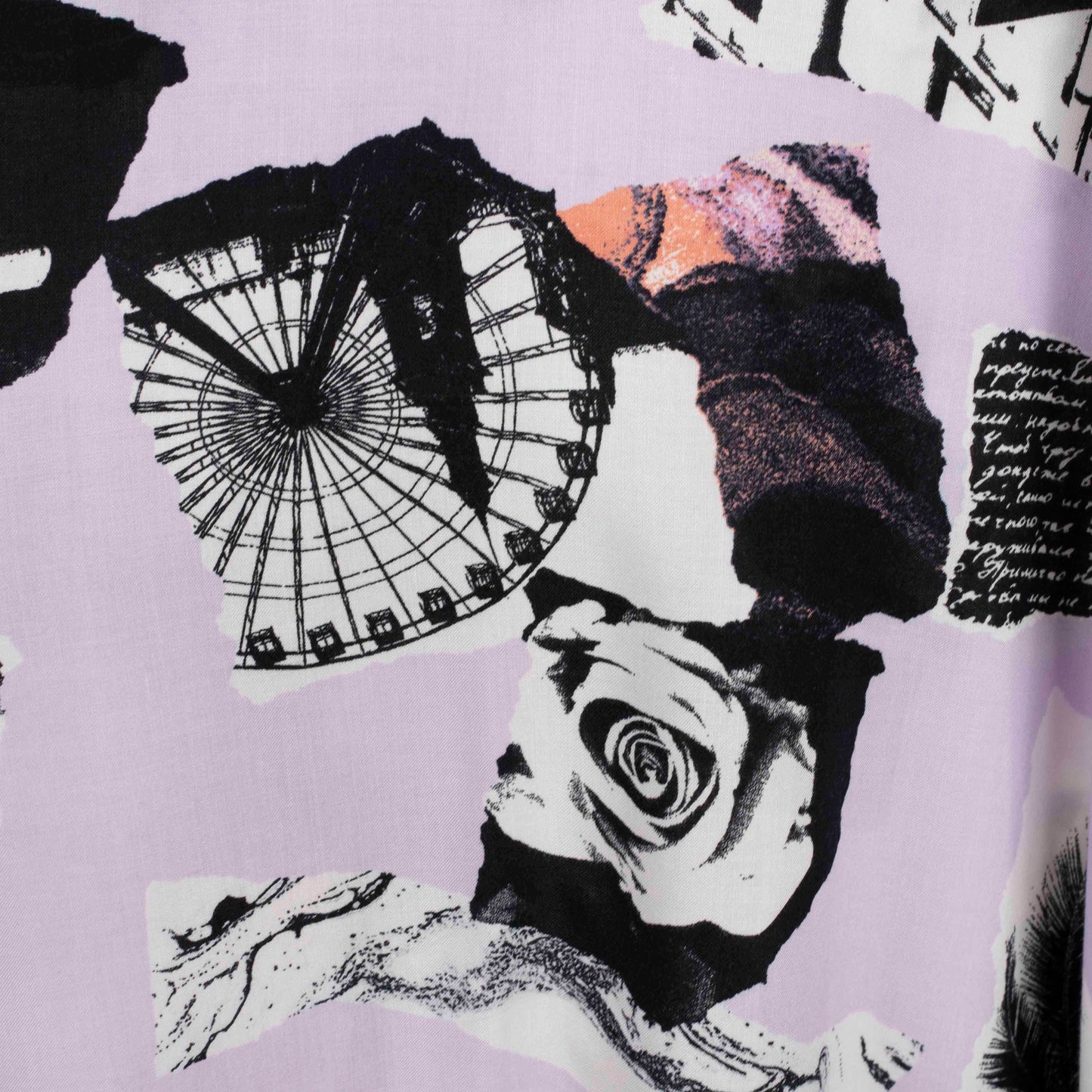 Camisa estampada morada (2XL)