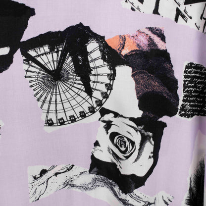 Camisa estampada morada (2XL)