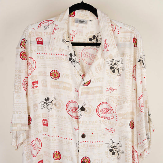 Camisa Hawaiana beige (L) Disney Parks