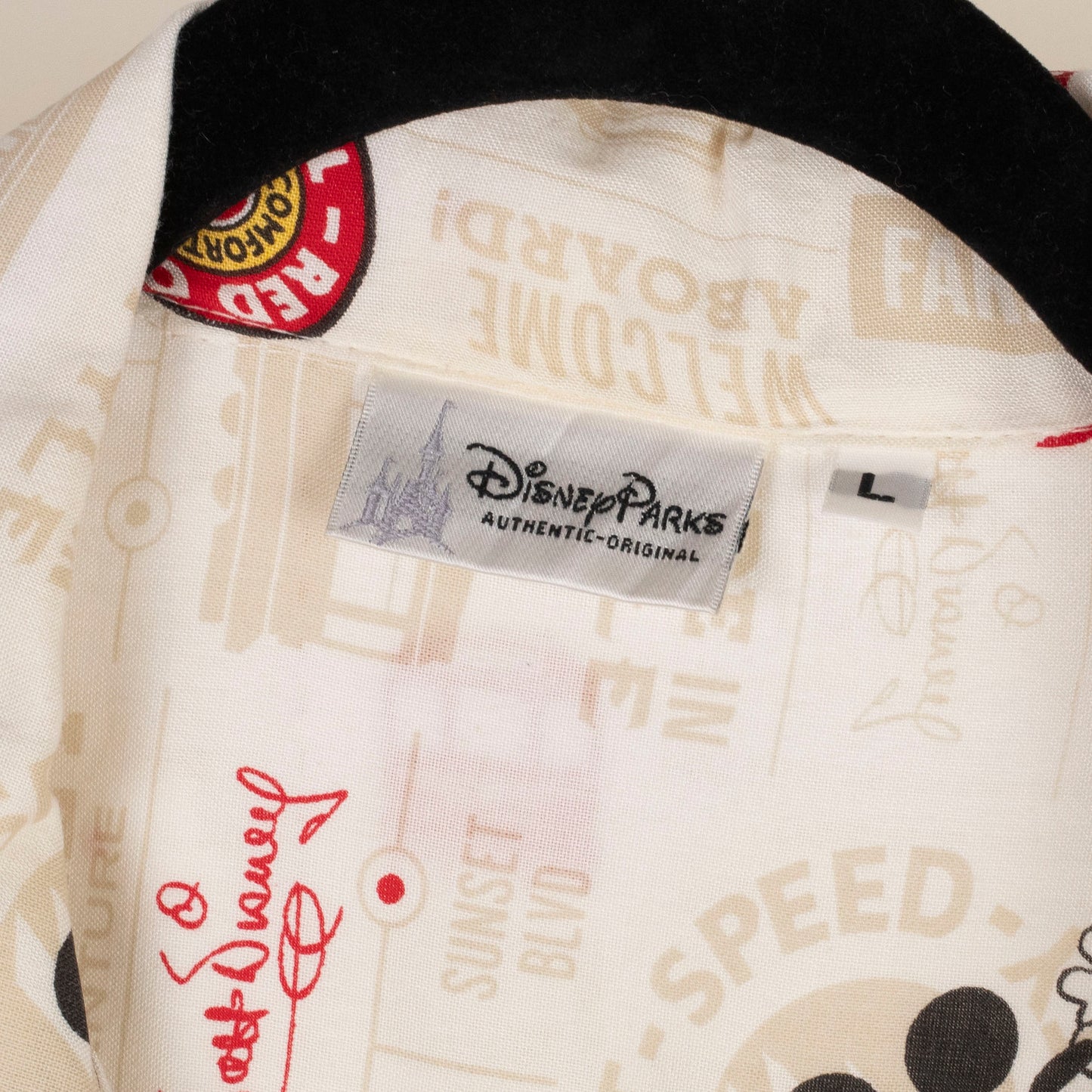 Camisa Hawaiana beige (L) Disney Parks