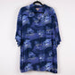 Camisa hawaiana azul (2XL) George