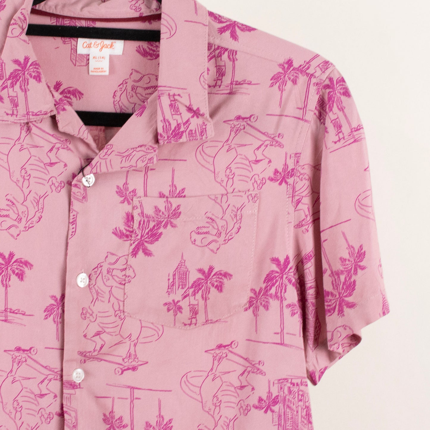 Camisa estampada rosa (Niño) Cat & Jack