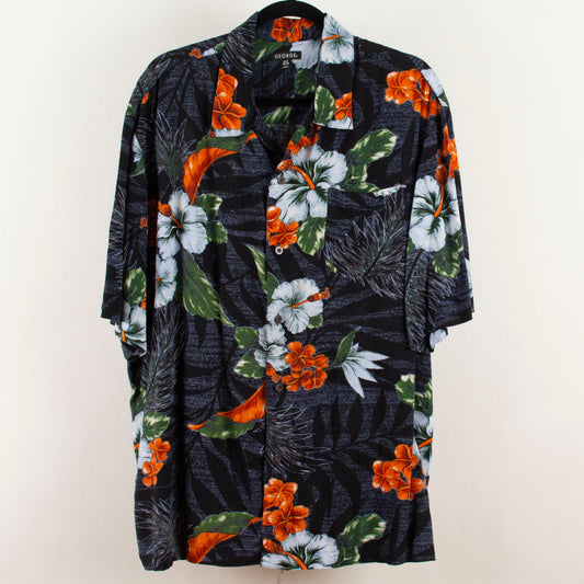 Camisa hawaiana negro (XL) George