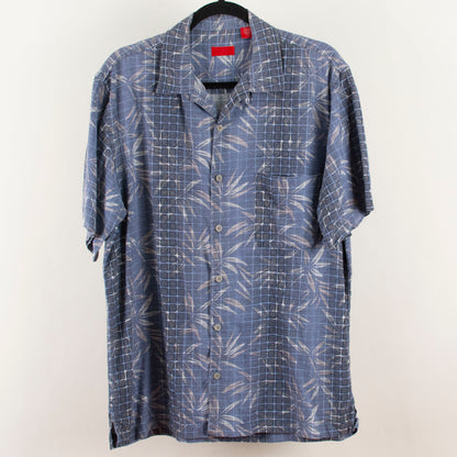 Camisa hawaiana azul (M) IZOD