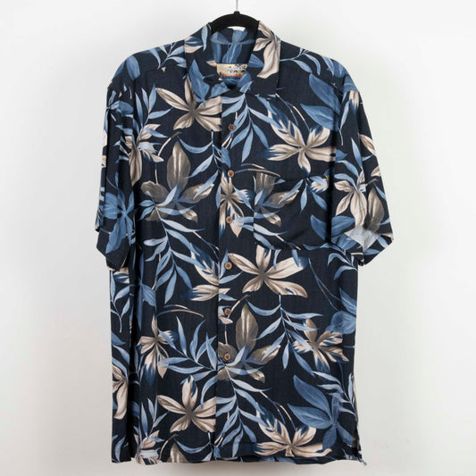 Camisa Hawaiana Azul (L) Havana Jack's Cafe