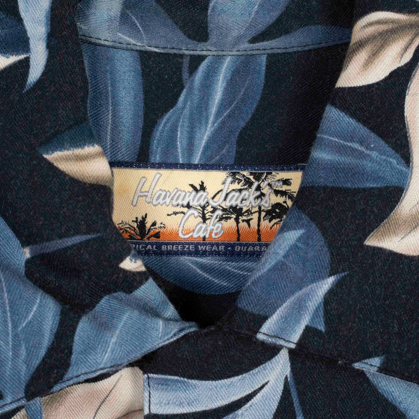 Camisa Hawaiana Azul (L) Havana Jack's Cafe
