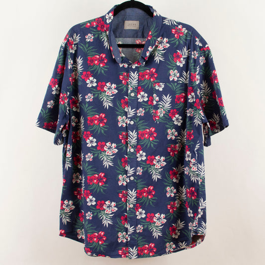 Camisa hawaiana azul marino (XL) Jachs New York