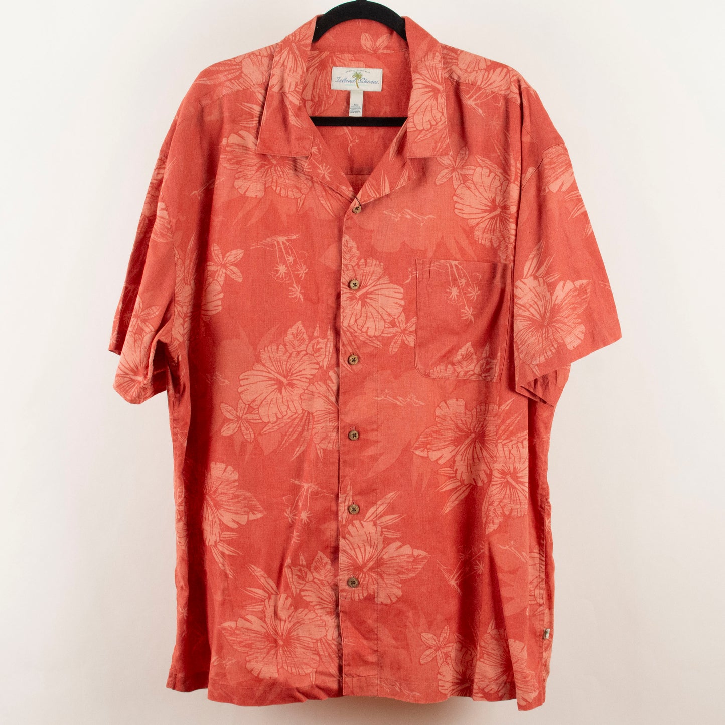 Camisa hawaiana anaranjado (2XL) Island Shores