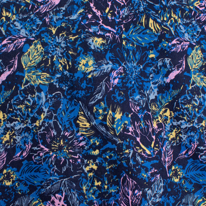 Camisa estampada azul marino (S) American Breed